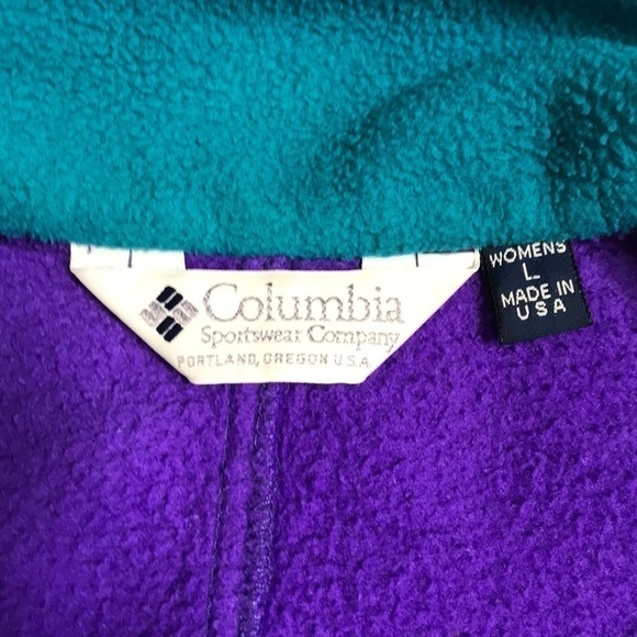 Columbia Fleece Vintage Jacket Size Large - Picture 4 of 14